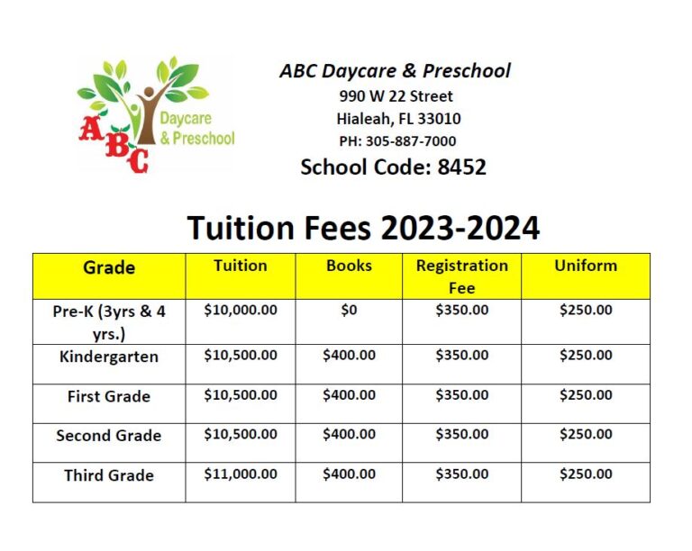Fee Tuition 2023 2024 School Year 768x612 