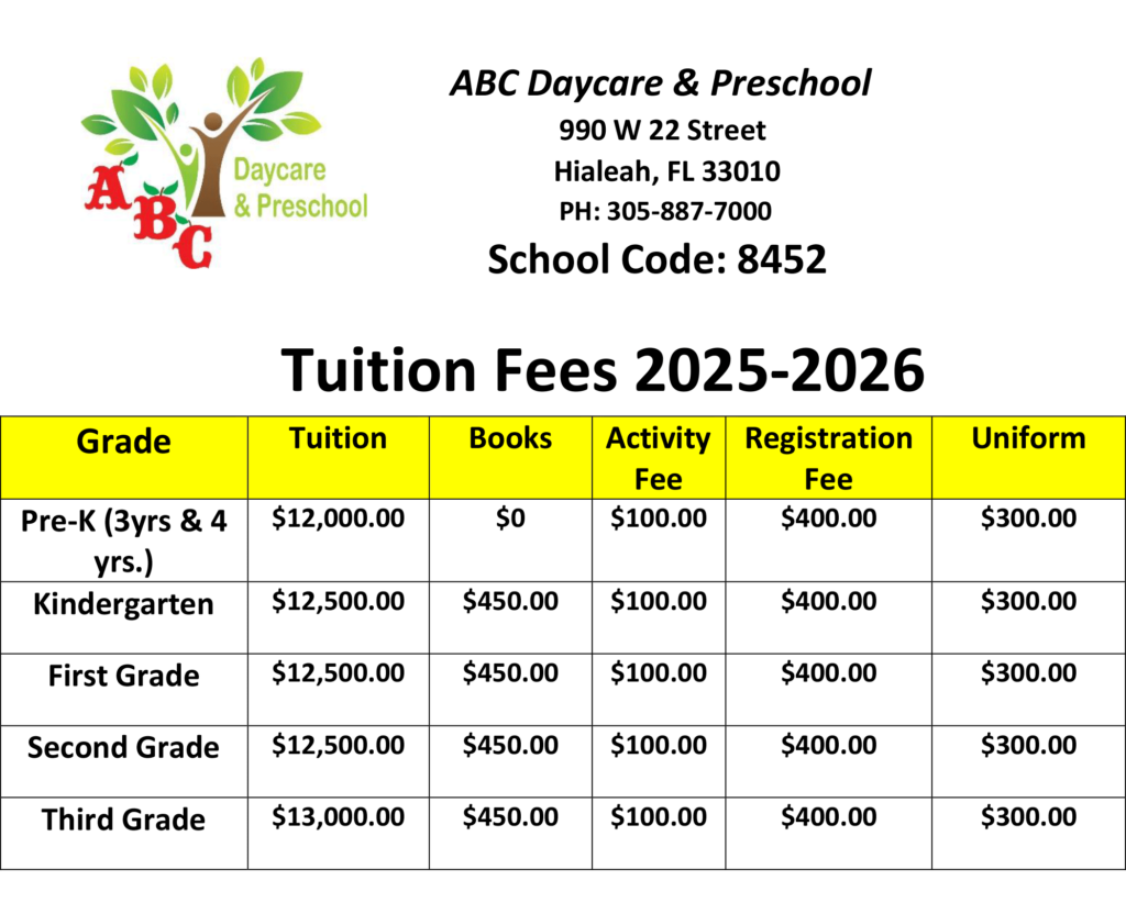 Tuition Fees 2025-2026 School Year